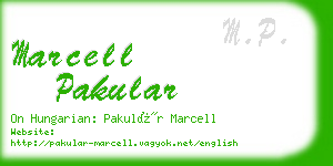 marcell pakular business card